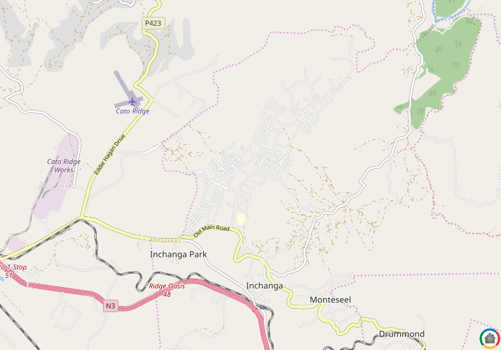 Map location of Inchanga